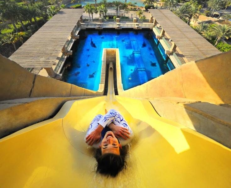 Aquapark à l'Atlantis, le grand tobbogan