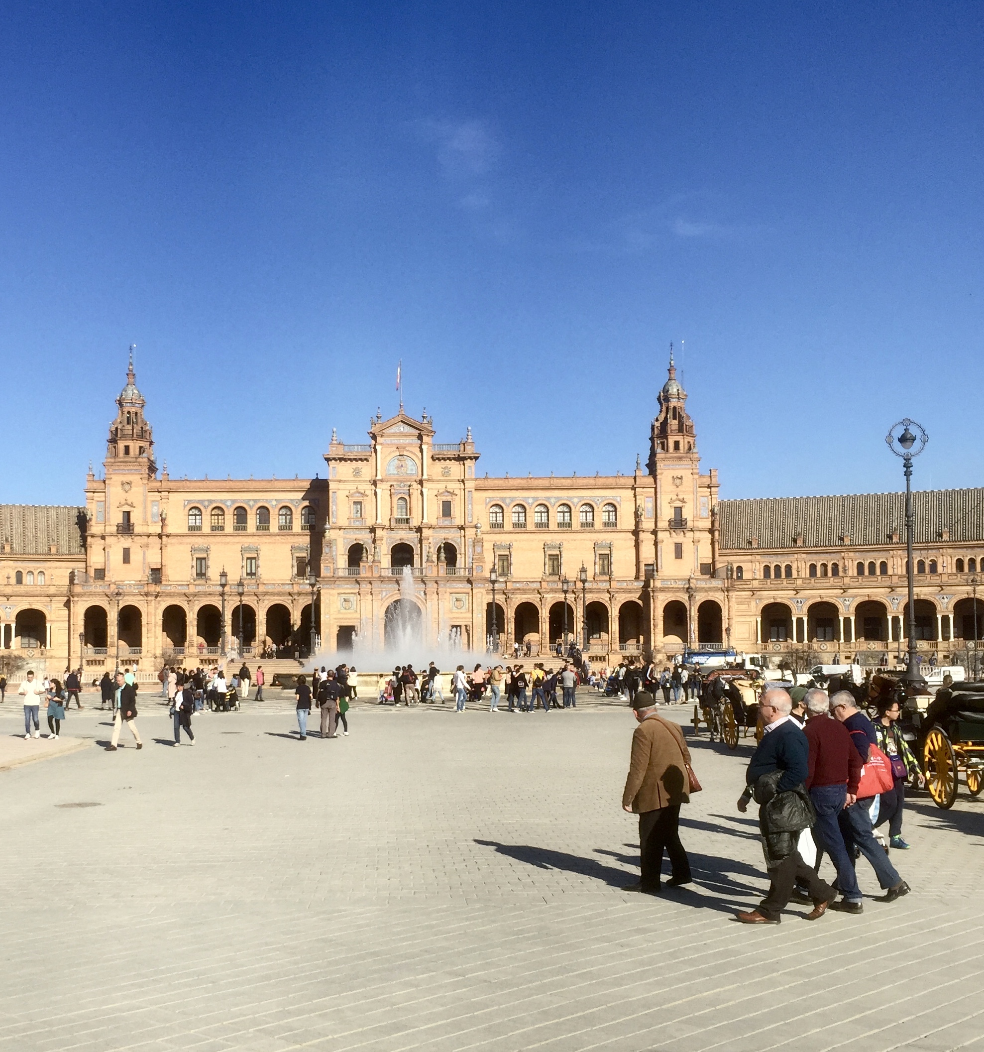 La place d'Espagne et le Palais