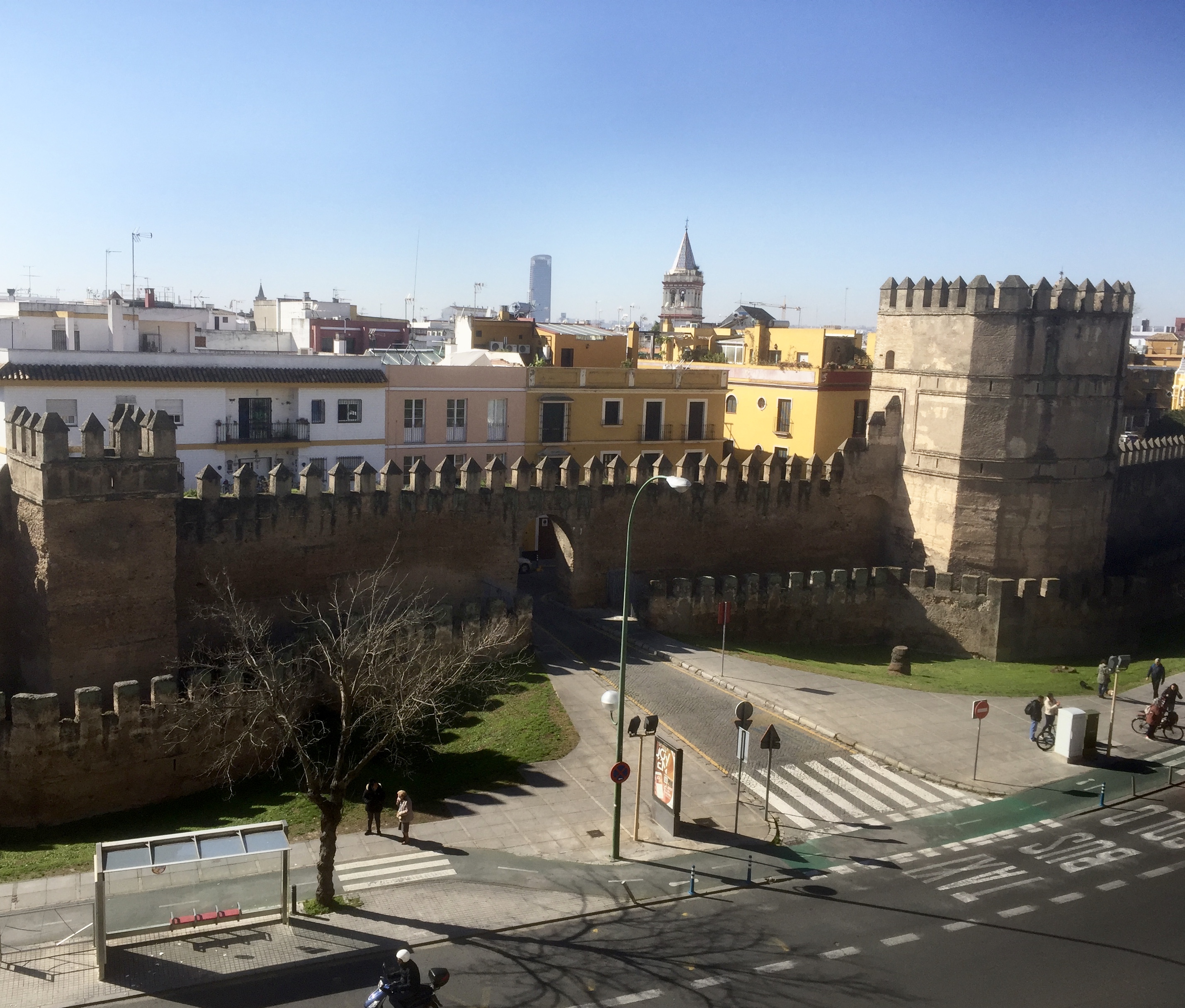 et principalement sur les vieux remparts !